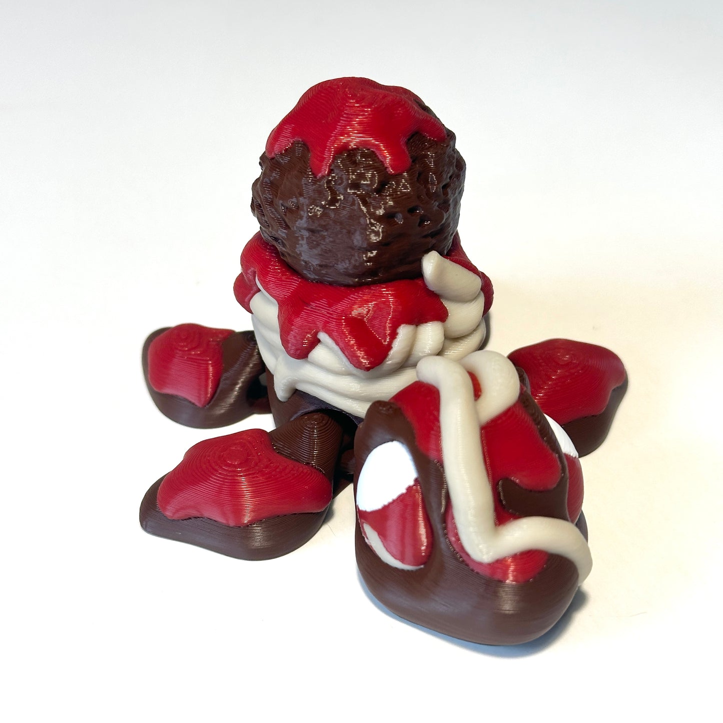 Spaghetti and Meatballs Turtle - 3D Printed Articulating Figure