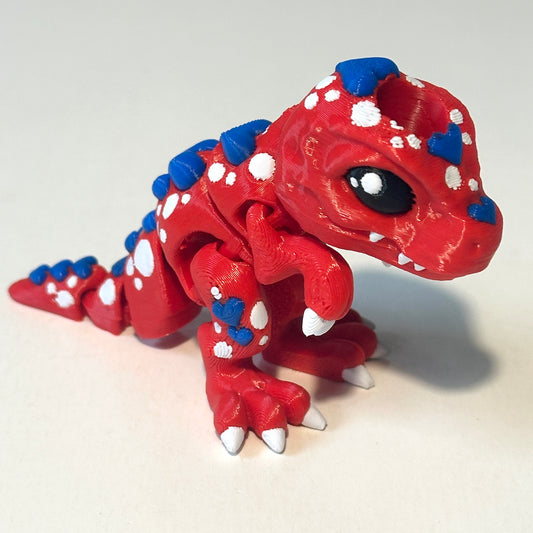 Flexi Heart T-Rex - 3D Printed Articulating Figure
