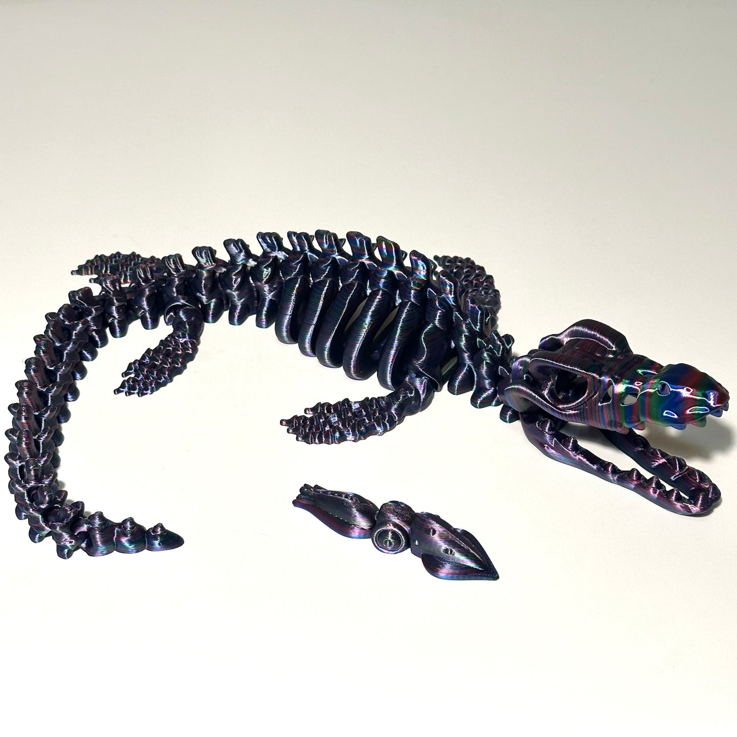 Giant Flexi Skeleton Mosasaurus - 3D Printed Articulating Figure