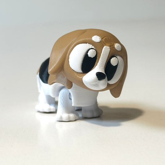 Flexi Baby Beagle - 3D Printed Articulating Figure