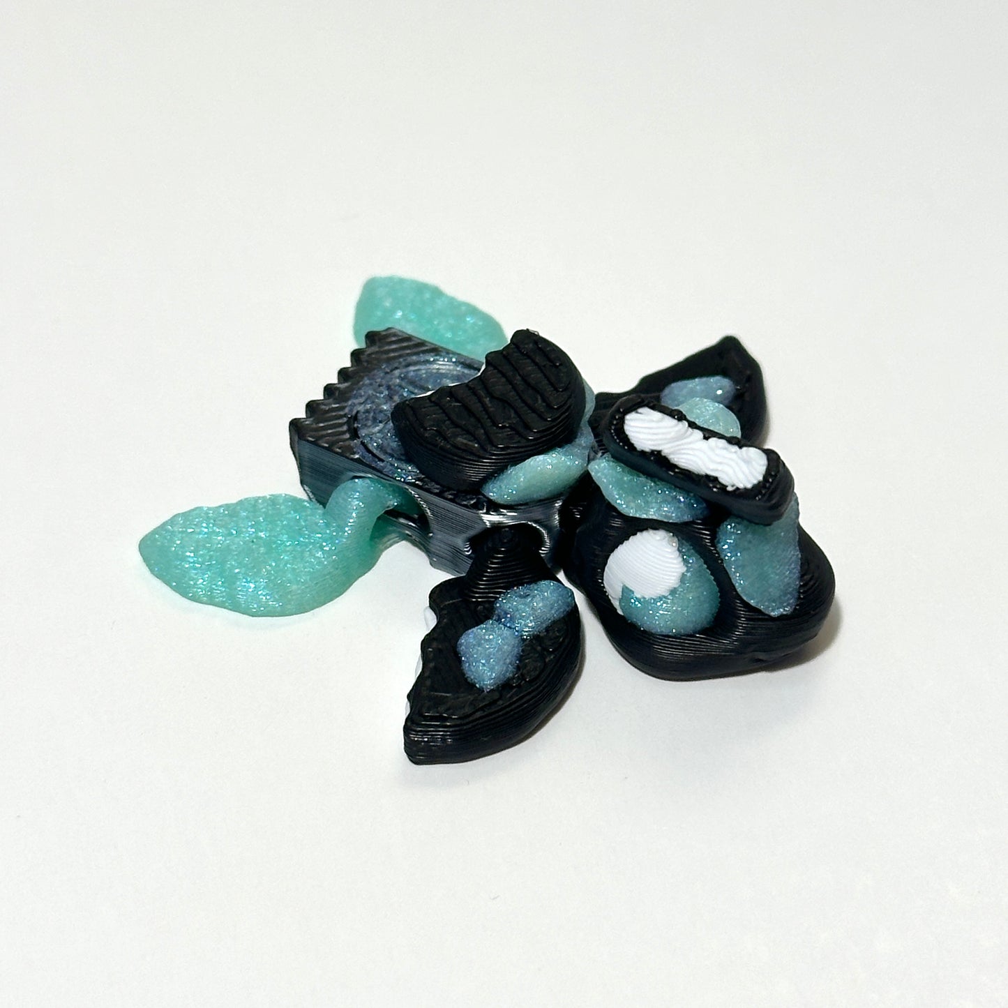 Mint Turtle - 3D Printed Articulating Figure