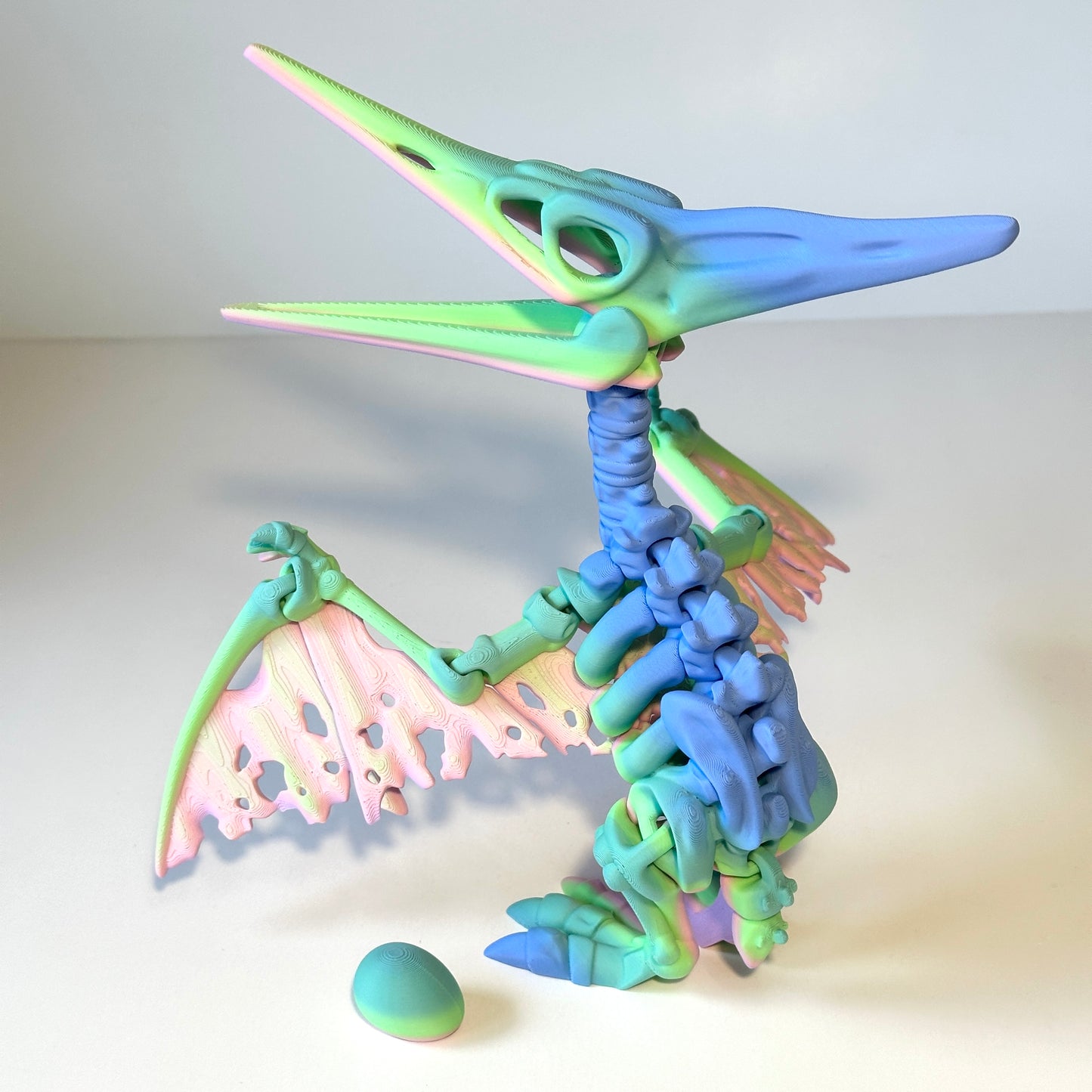 Giant Skeleton Pteranodon - 3D Printed Articulating Figure