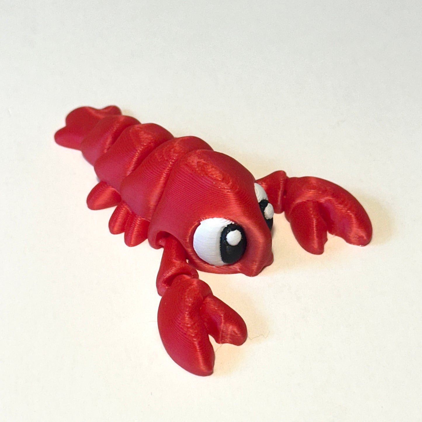 Flexi Lobster Straw Topper - 3D Printed Articulating Figure