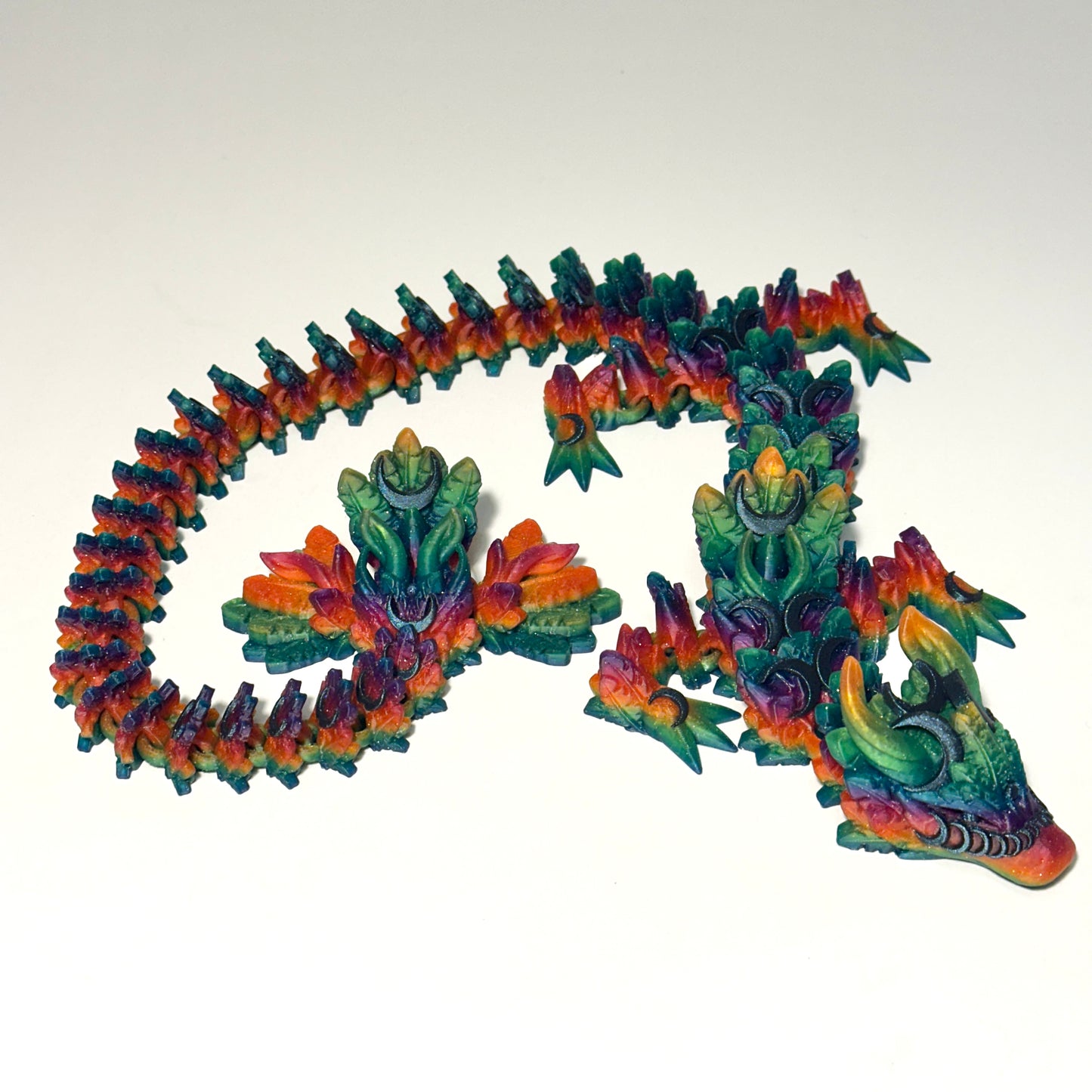 Large Lunar Dragon - 3D Printed Articulating