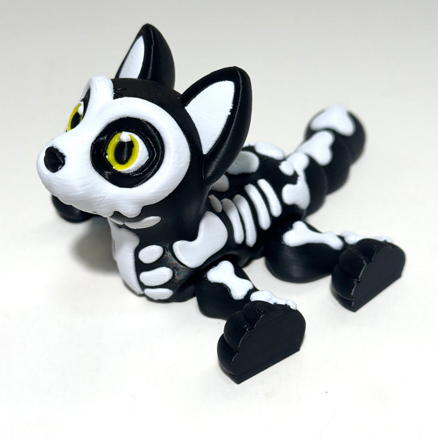 Skeleton Cat - 3D Printed Articulating FIgure