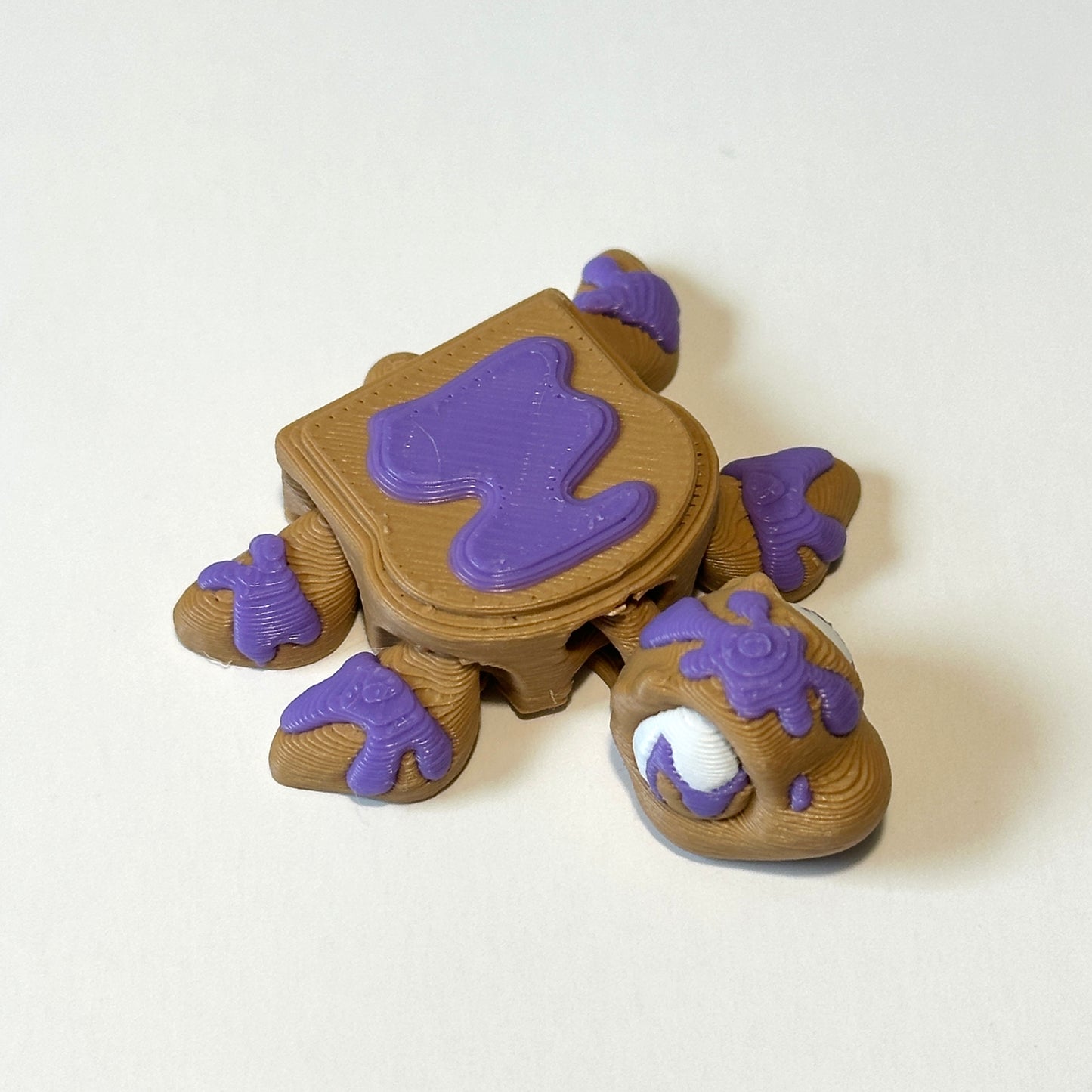 Jelly Toast Turtle - 3D Printed Articulating Figure