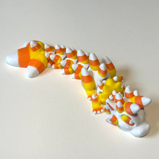 Baby Candy Corn Dragon - 3D Printed Articulating Figure