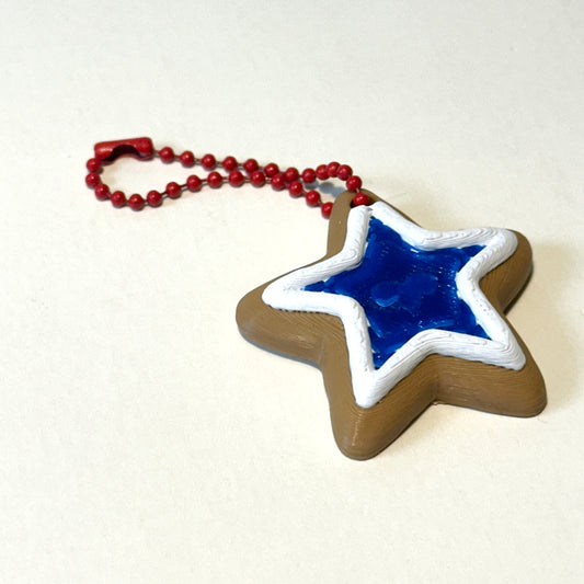 Star Cookie Keychain - 3D Printed Articulating Figure