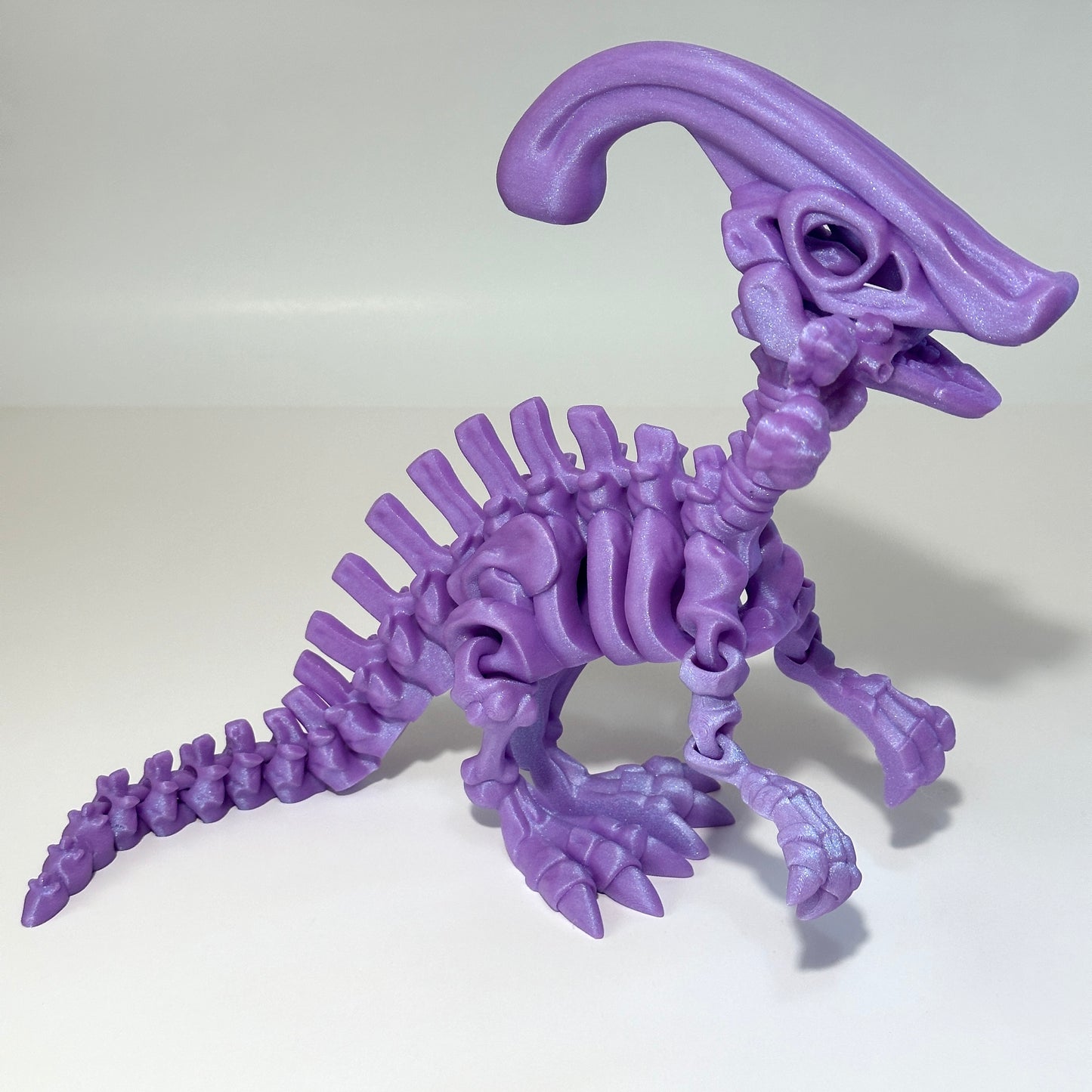 Skeleton Parasaurolophus - 3D Printed Articulating Figure