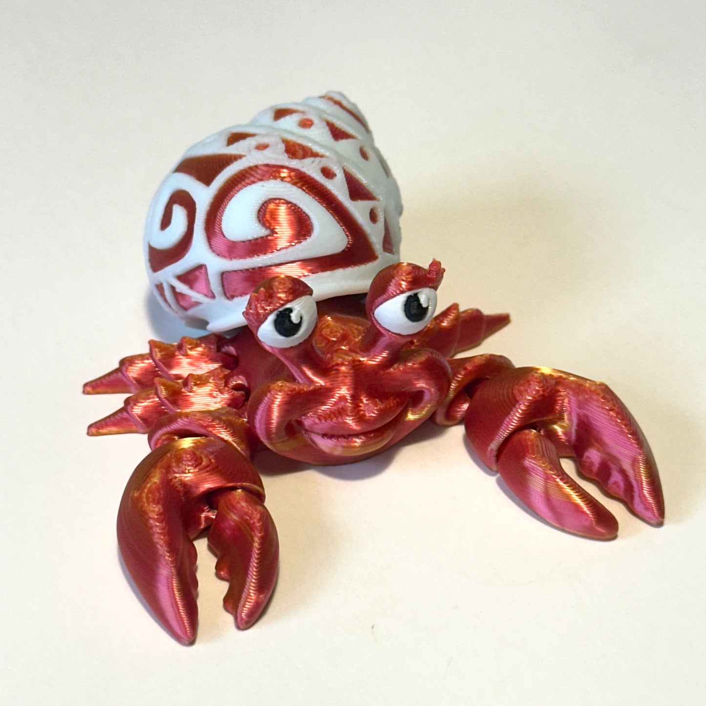 Tattooed Hermit Crab - 3D Printed Articulating Figure