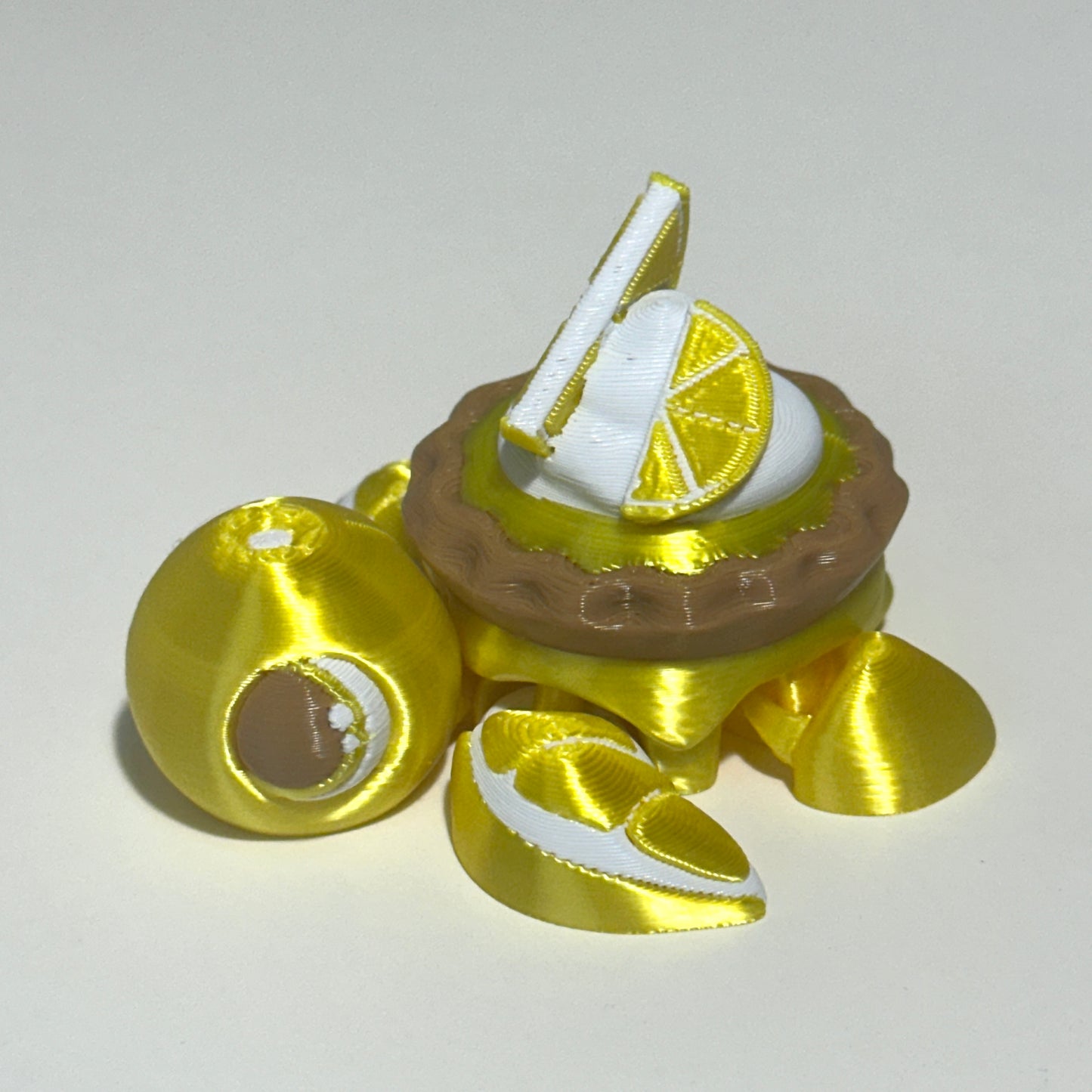 Citrus Pie Turtle - 3D Printed Articulating Figure