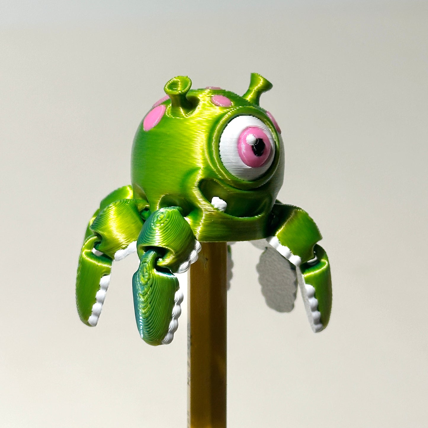 Alien Pencil Spinner "Bob" - 3D Printed Articulating Figure