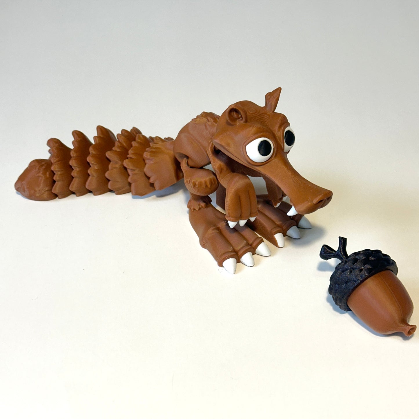 Flexi Sabretooth Squirrel - 3D Printed Articulating Figure