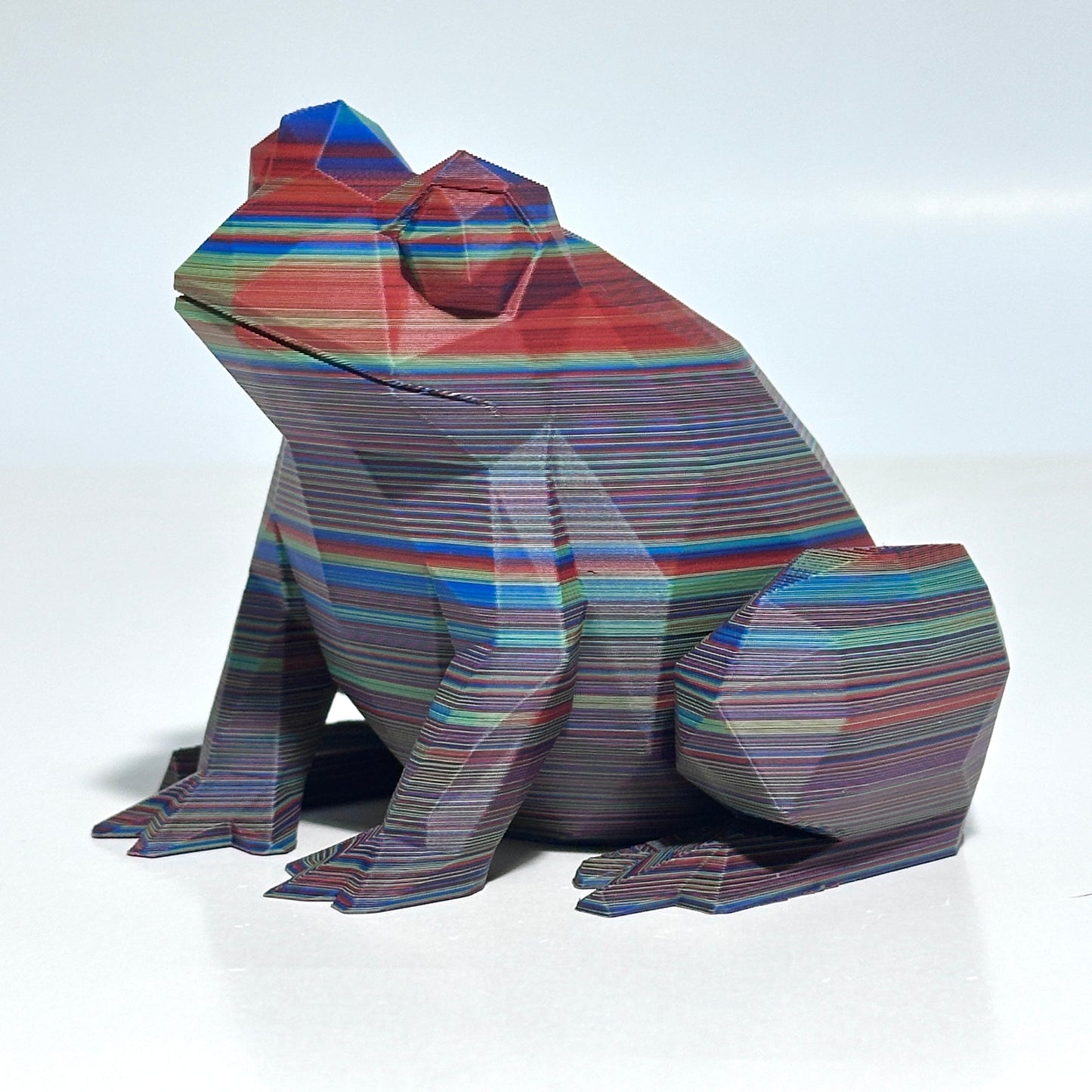 Low Poly Frog - 3D Printed Figure
