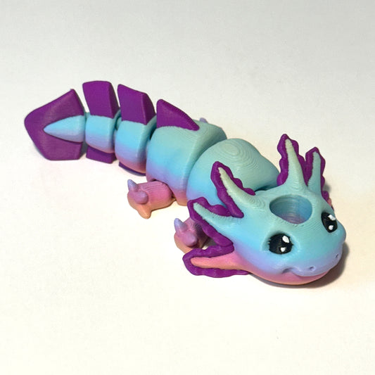 Baby Axolotl - 3D Printed Articulating Figure