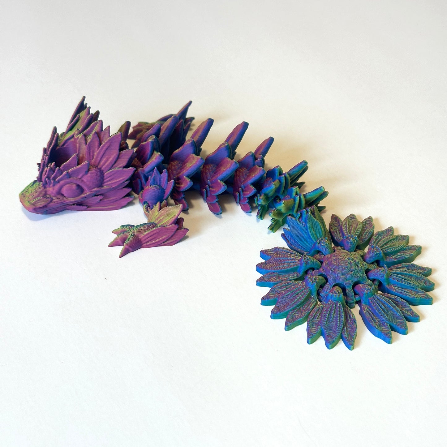 Sunflower Tadling Straw Topper - 3D Printed Articulating Figure