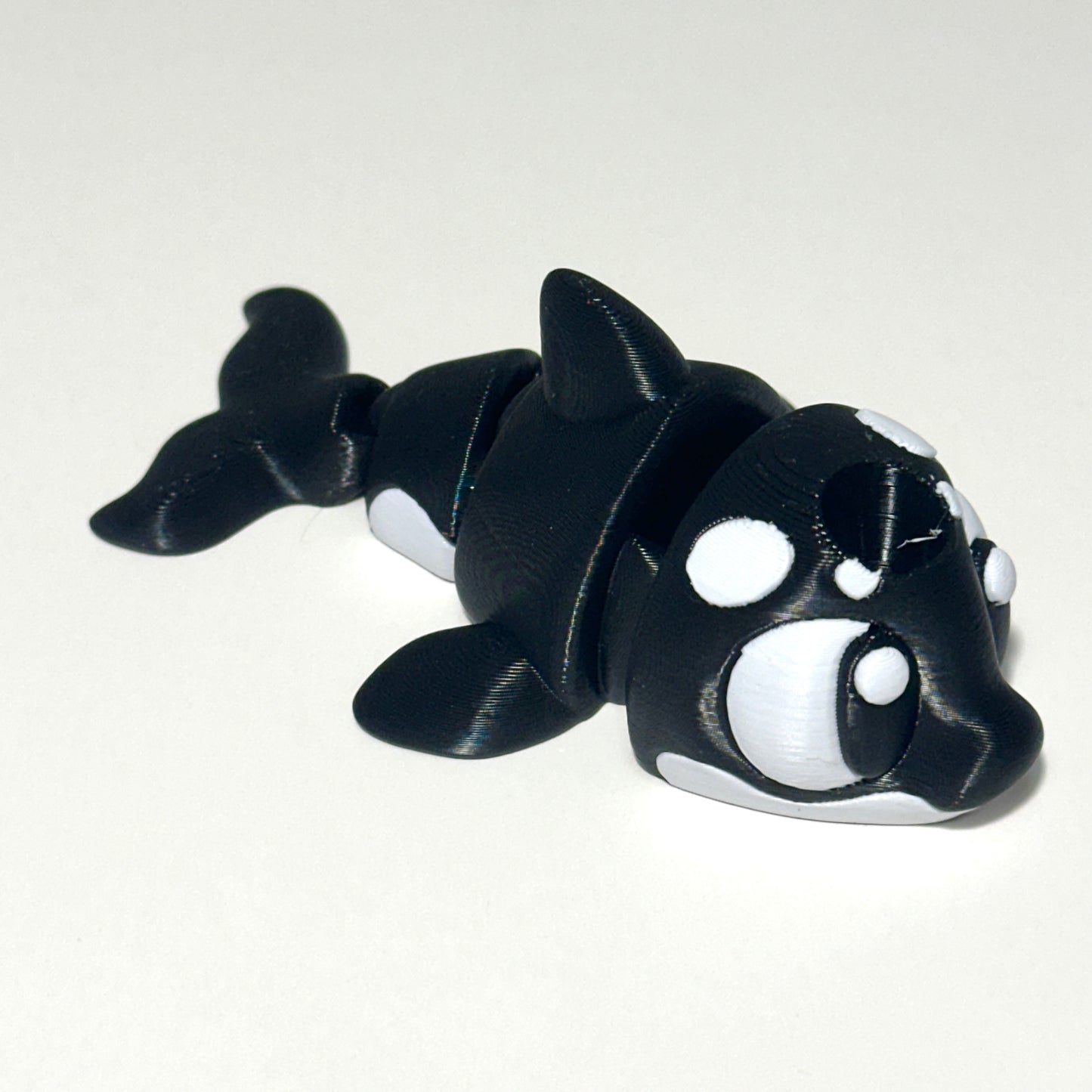 Orca Straw Topper - 3D Printed Articulating Figure