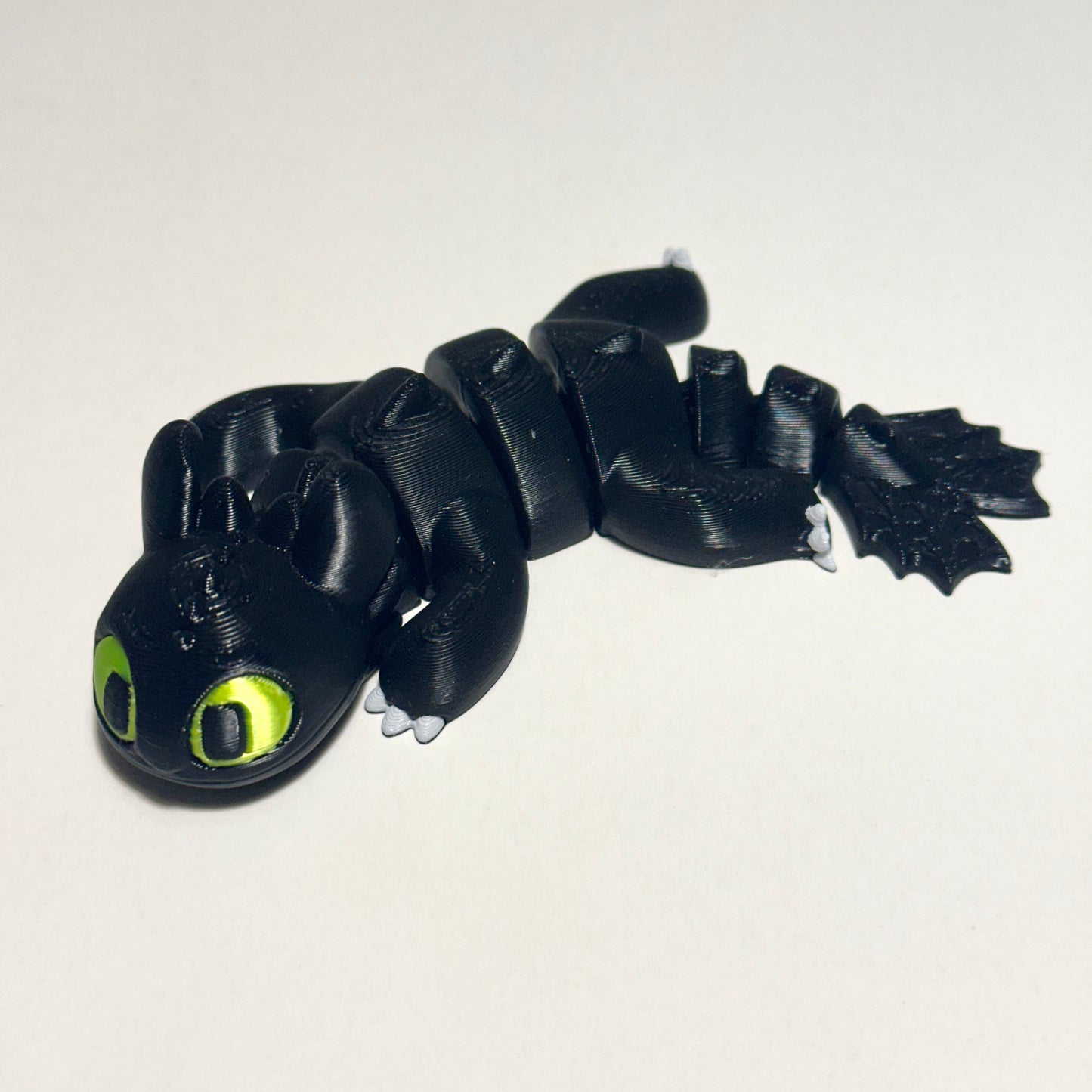 Flexi Toofless Dragon - 3D Printed Articulating Figure