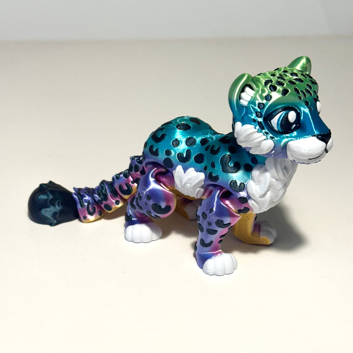 Flexi Snow Leopard - 3D Printed Articulating FIgure