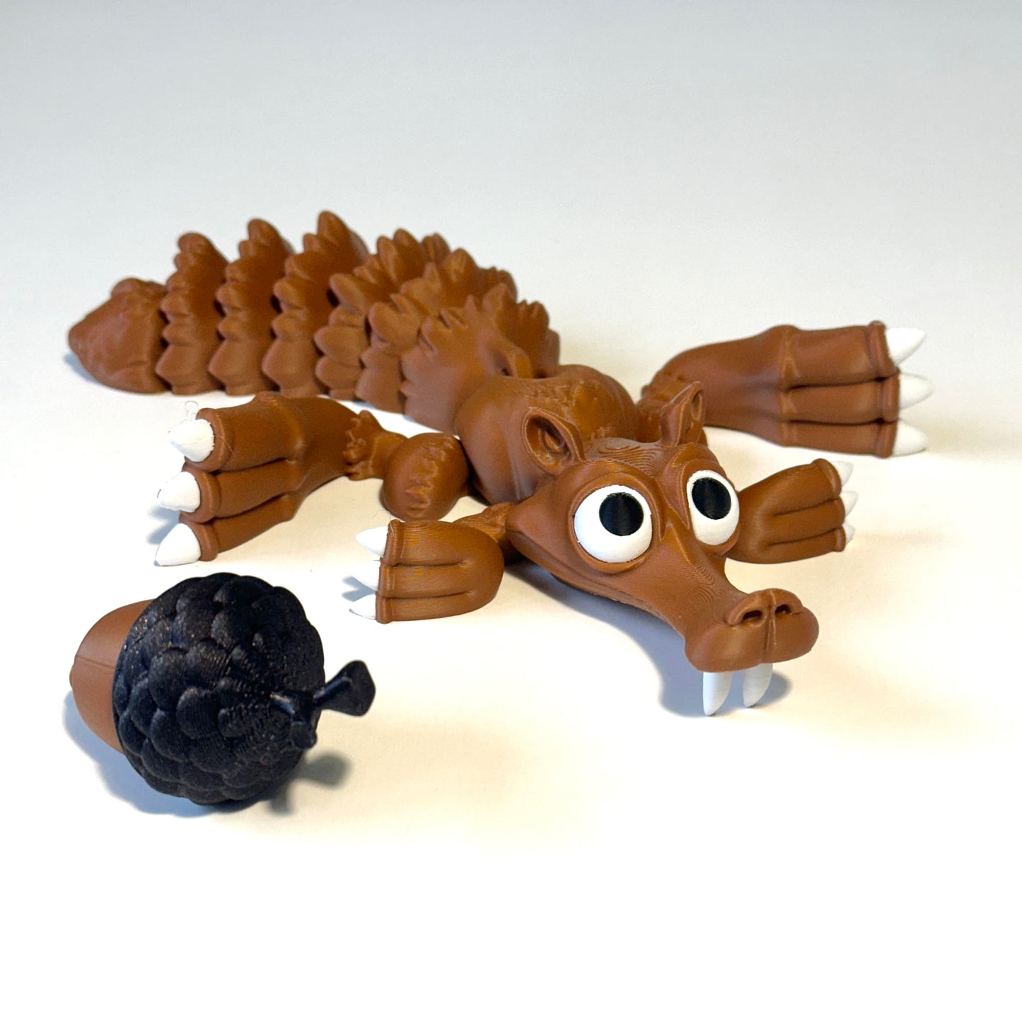 Flexi Sabretooth Squirrel - 3D Printed Articulating Figure