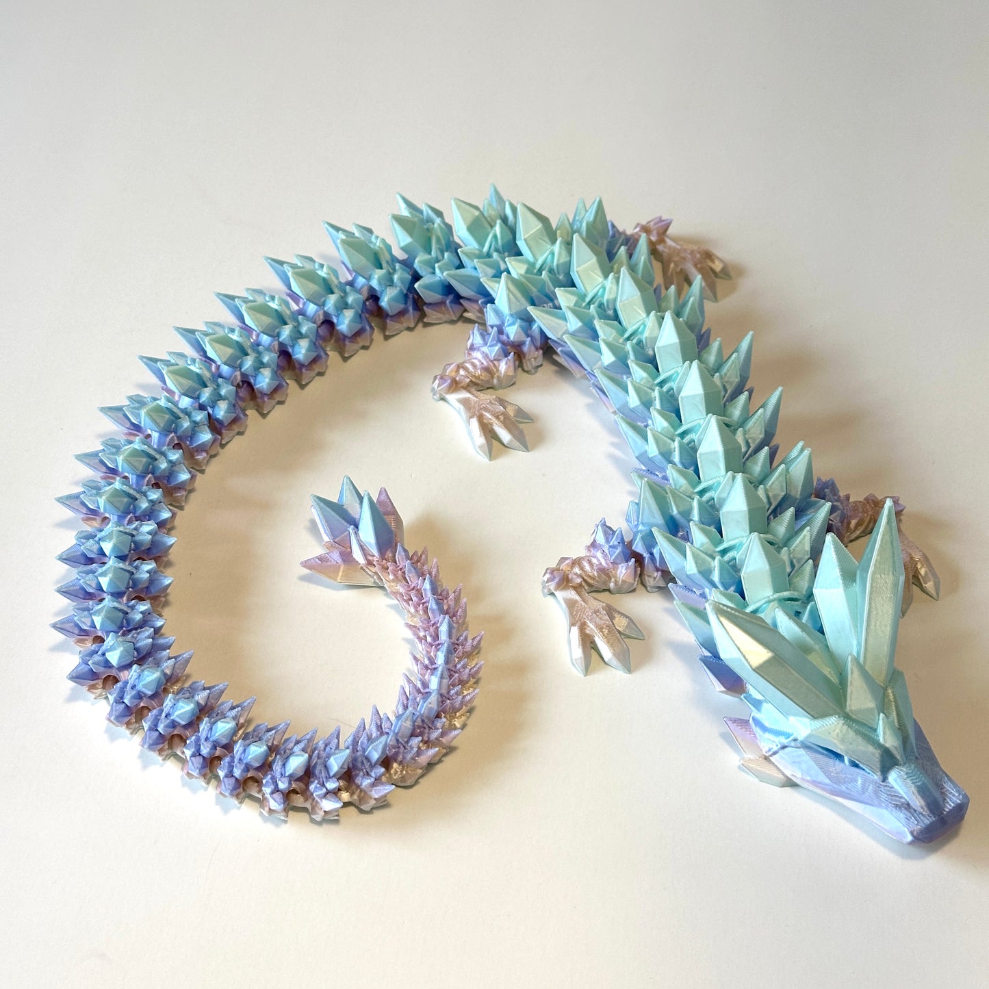 Large Crystal Dragons - 3D Printed Articulating