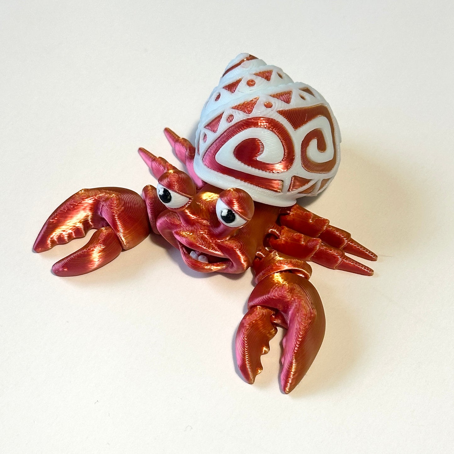 Tattooed Hermit Crab - 3D Printed Articulating Figure