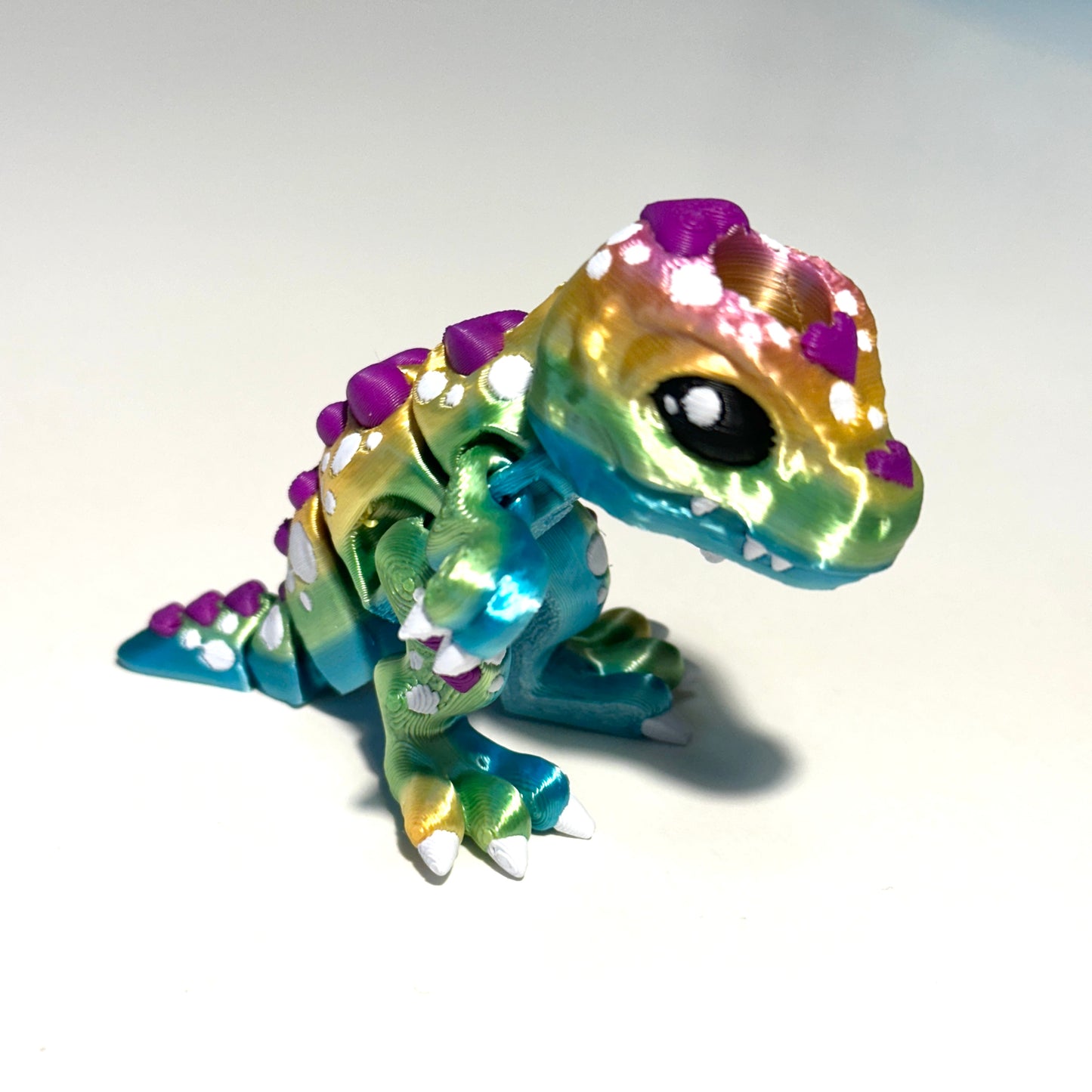 Flexi Heart T-Rex - 3D Printed Articulating Figure