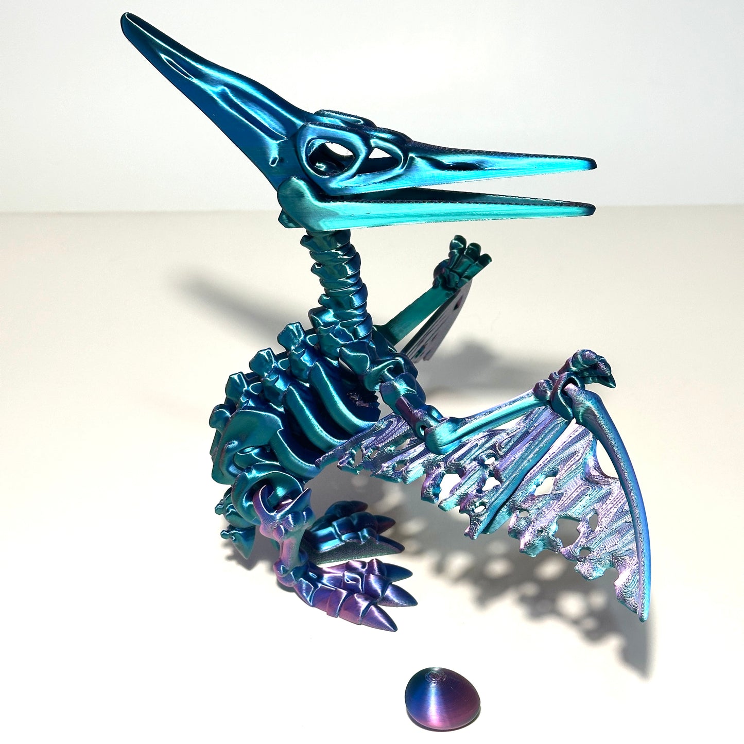 Giant Skeleton Pteranodon - 3D Printed Articulating Figure