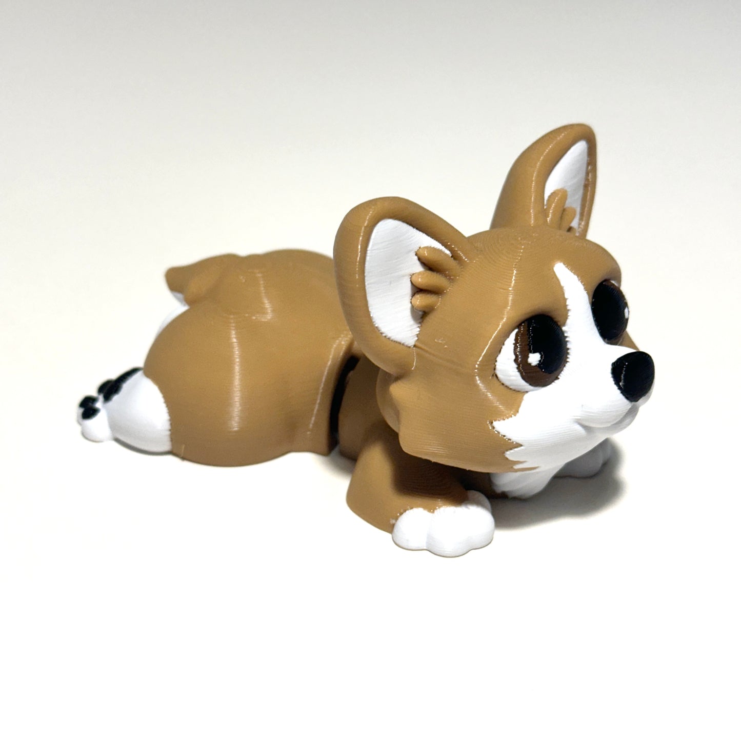 Paws Out Corgi - 3D Printed Articulating Figure