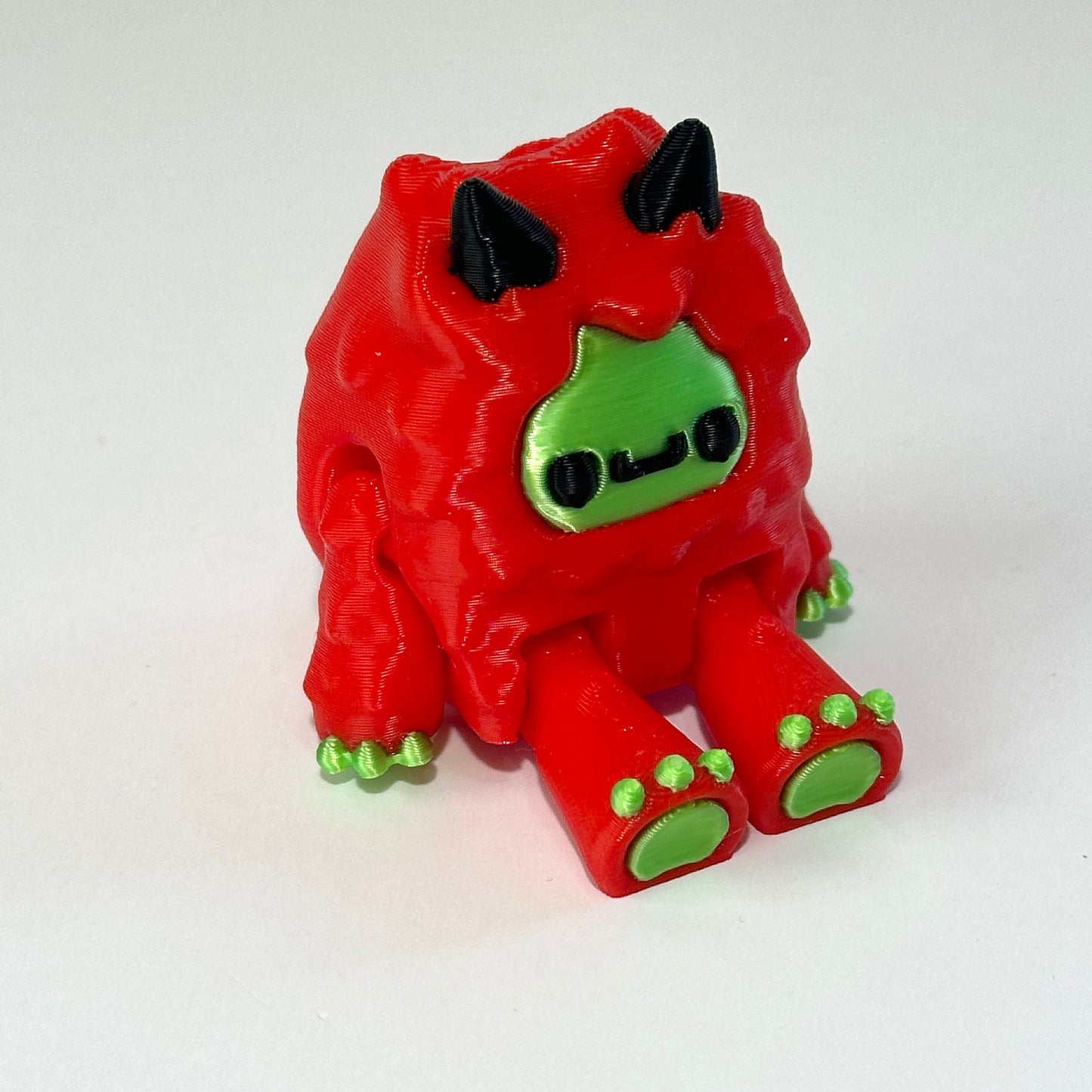 Flexi Yeti Straw Topper - 3D Printed Articulating Figure