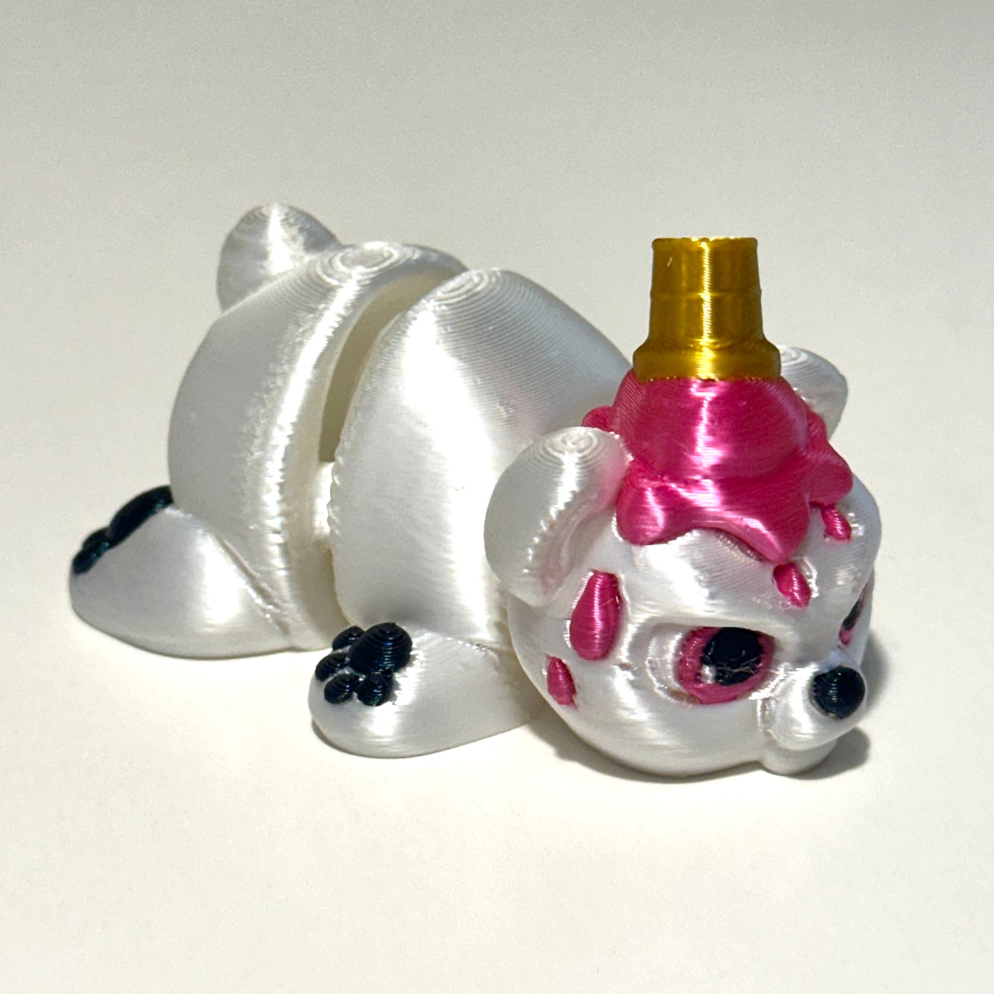 Snowball the Grumpy Polar Bear - 3D Printed Articulating Figure