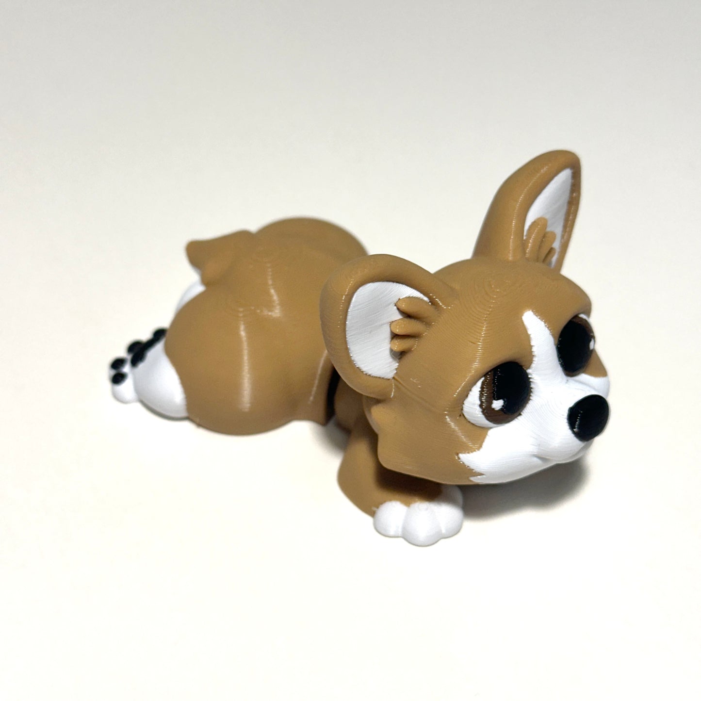 Paws Out Corgi - 3D Printed Articulating Figure