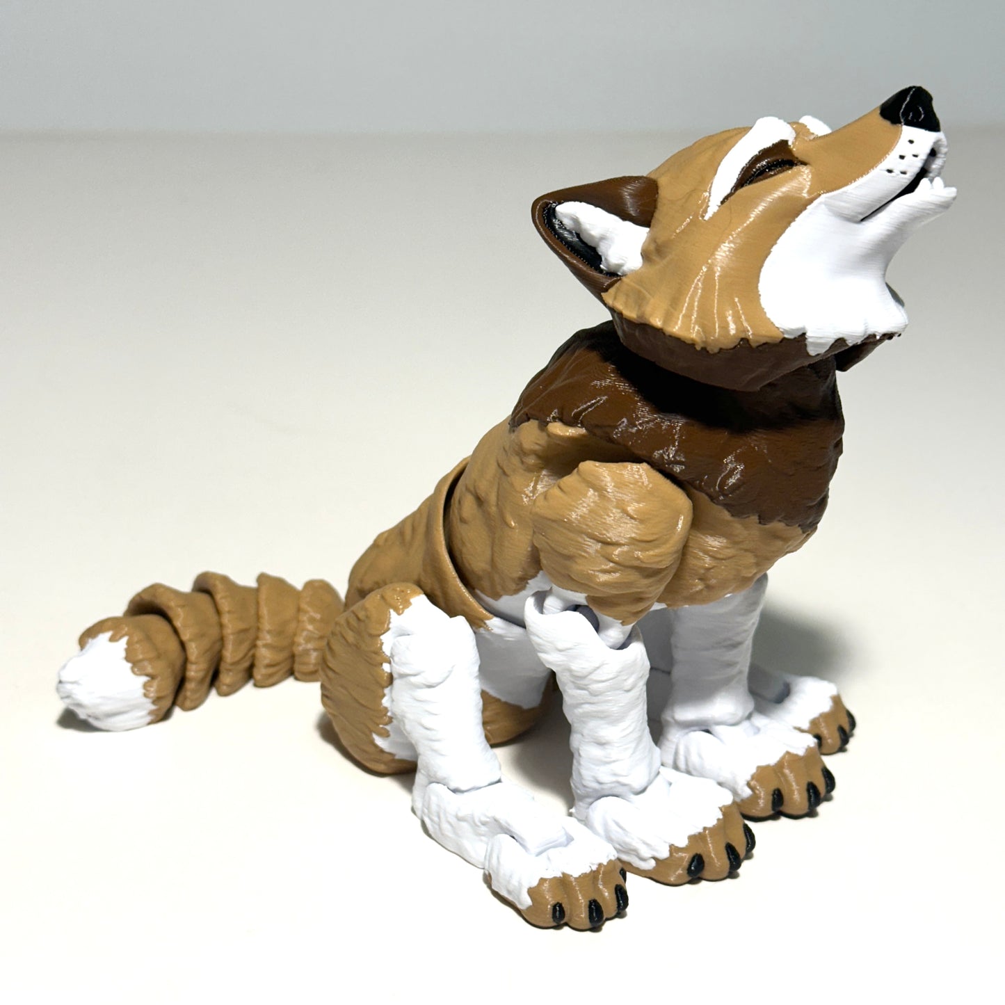 Flexi Wolf - 3D Printed Articulating Figure