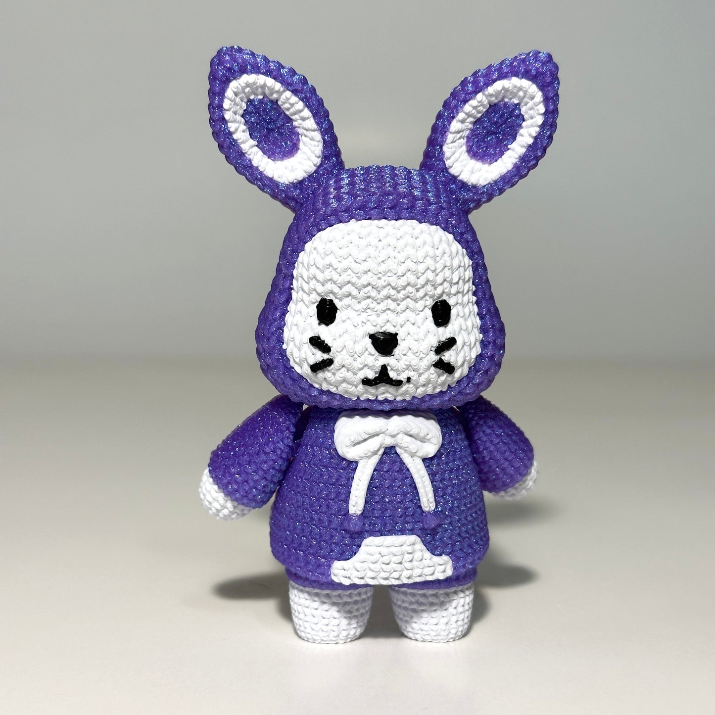 Knitted Bunny - 3D Printed Articulating Figure