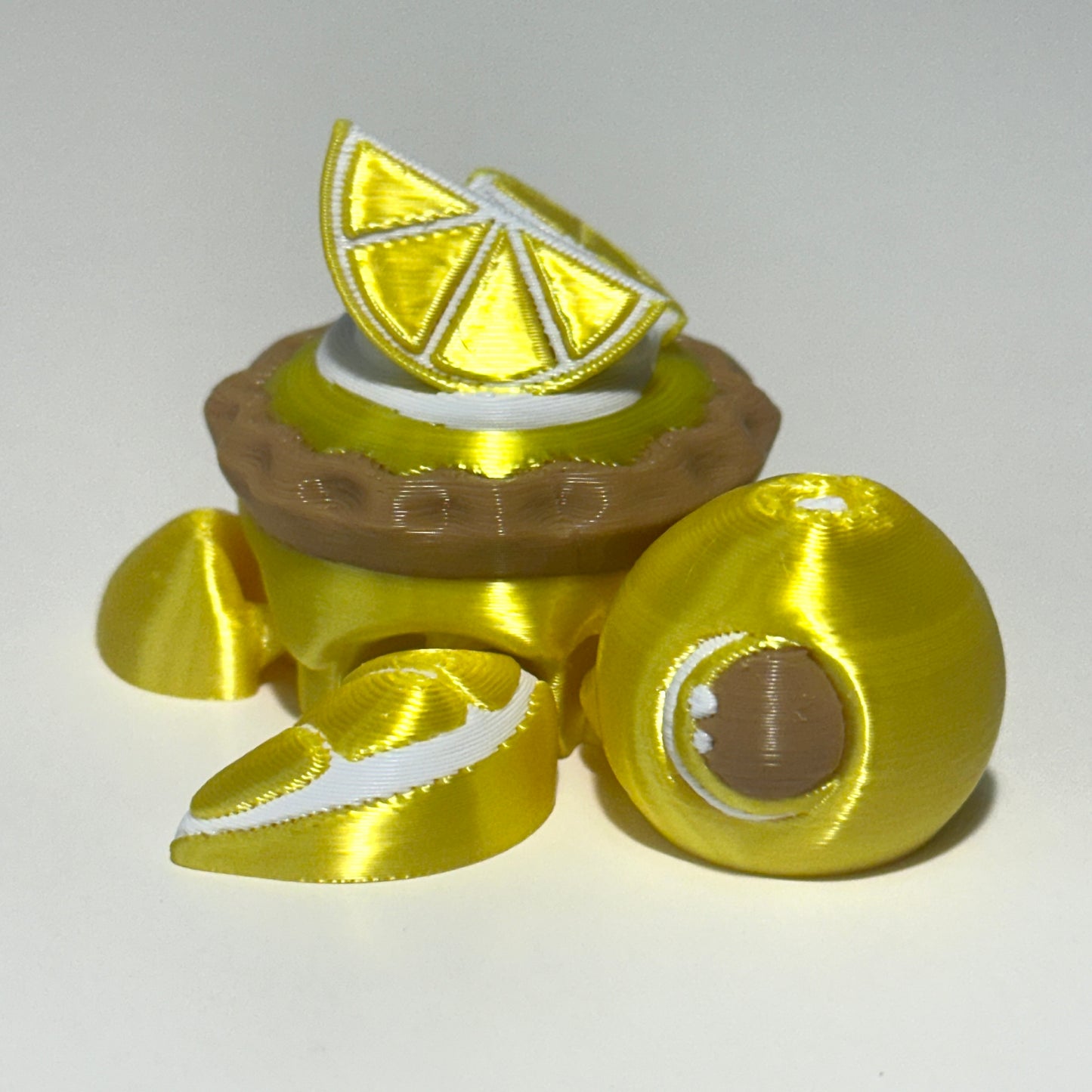 Citrus Pie Turtle - 3D Printed Articulating Figure