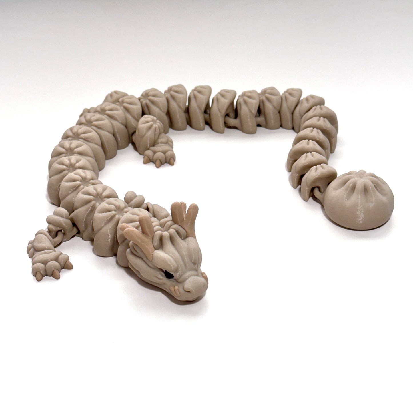 Large Dumpling Dragon - 3D Printed Articulating Figure