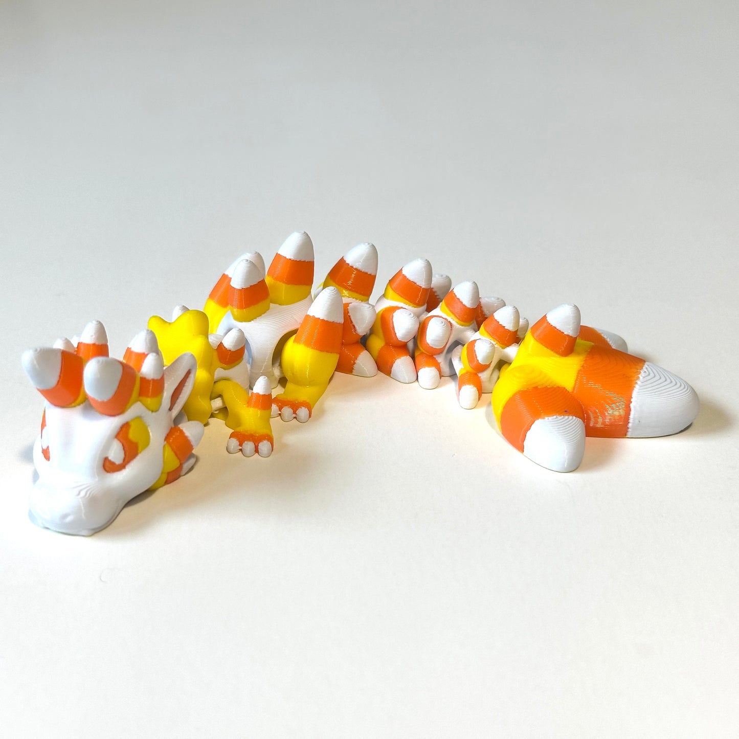 Baby Candy Corn Dragon - 3D Printed Articulating Figure