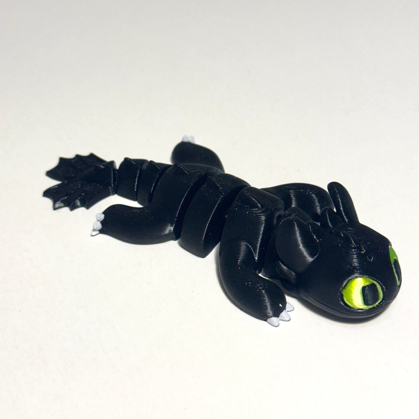 Flexi Toofless Dragon - 3D Printed Articulating Figure