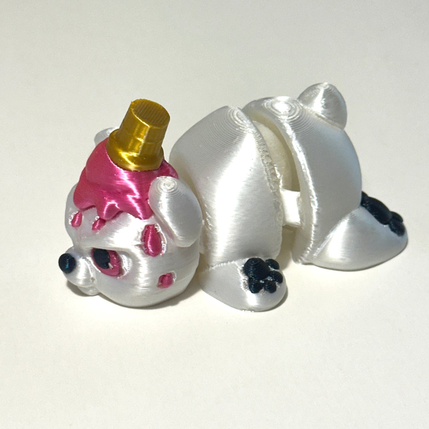Snowball the Grumpy Polar Bear - 3D Printed Articulating Figure