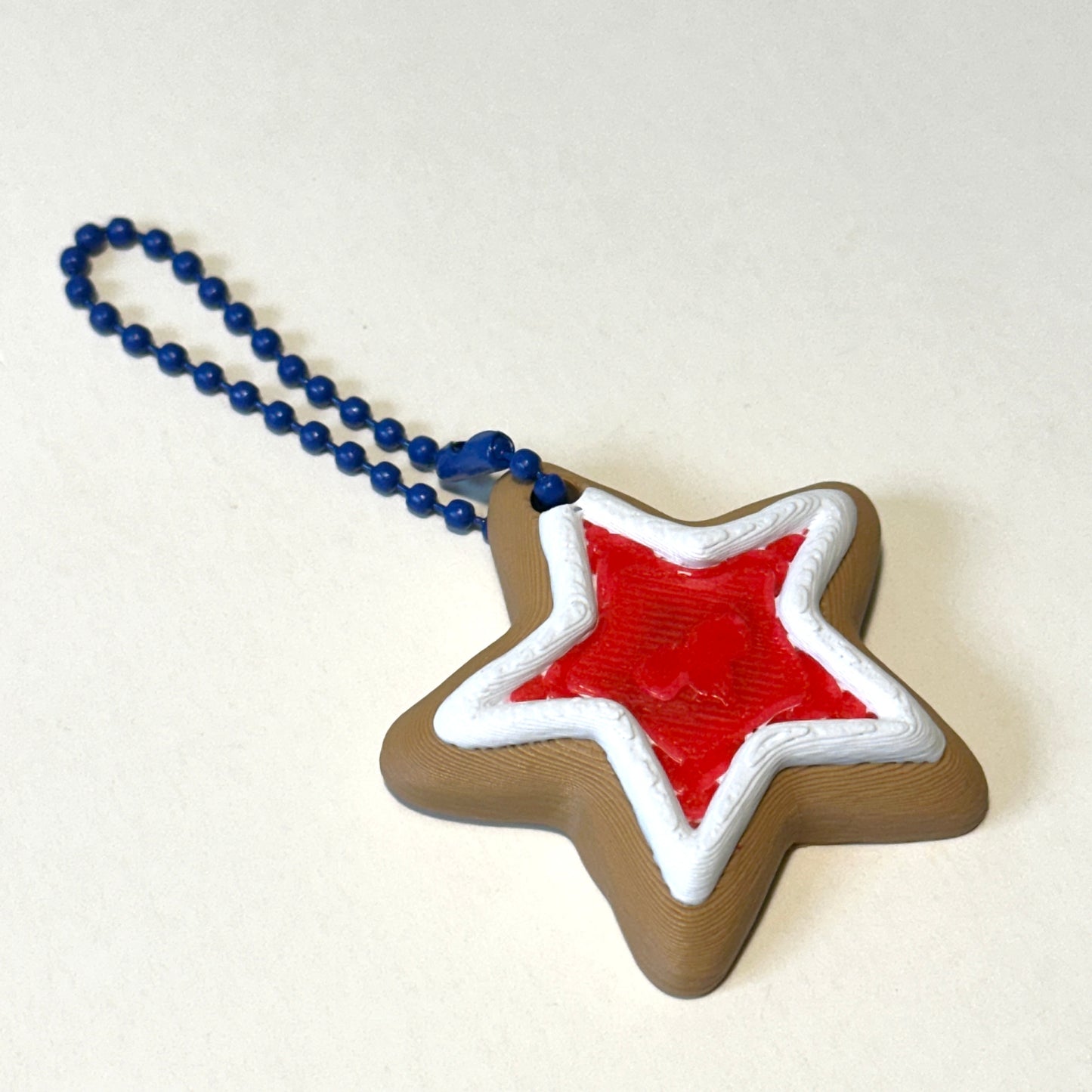 Star Cookie Keychain - 3D Printed Articulating Figure