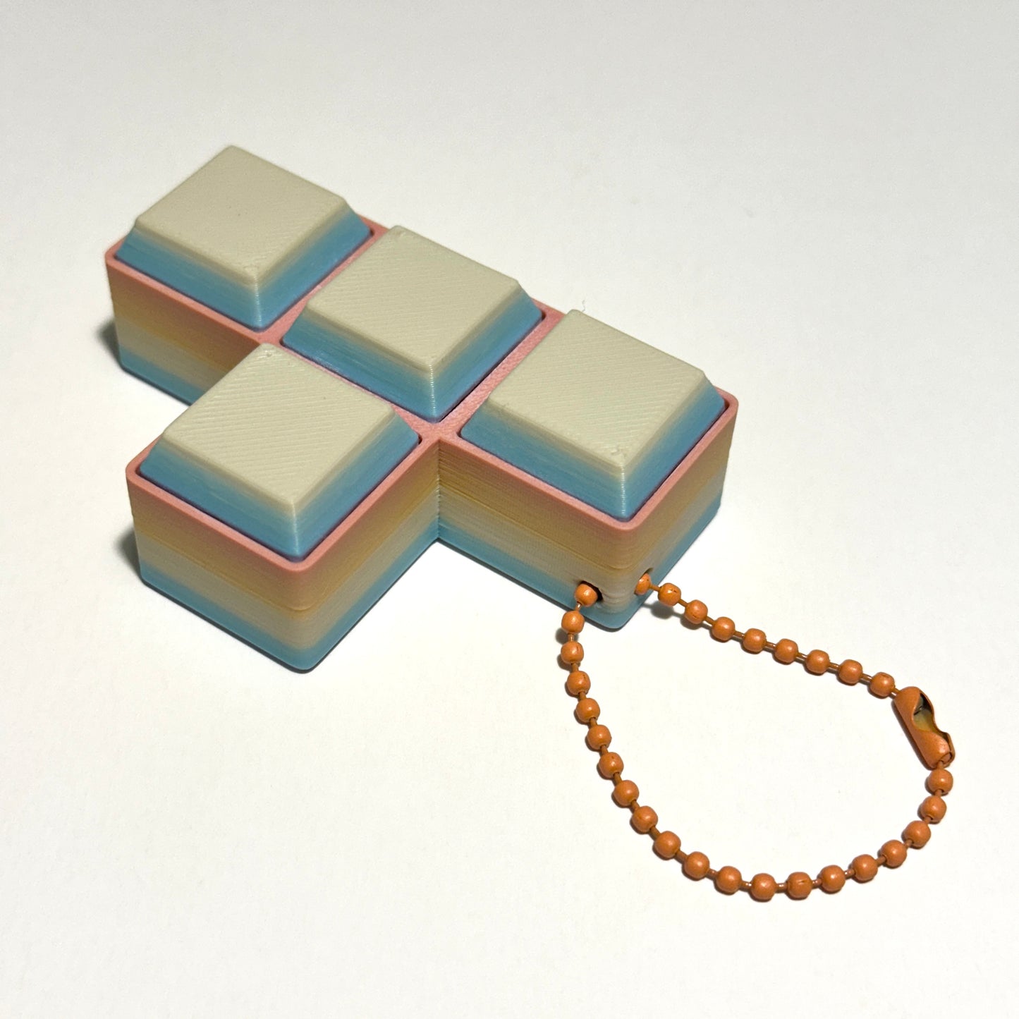 Block Game Fidget Clicker - 3D Printed