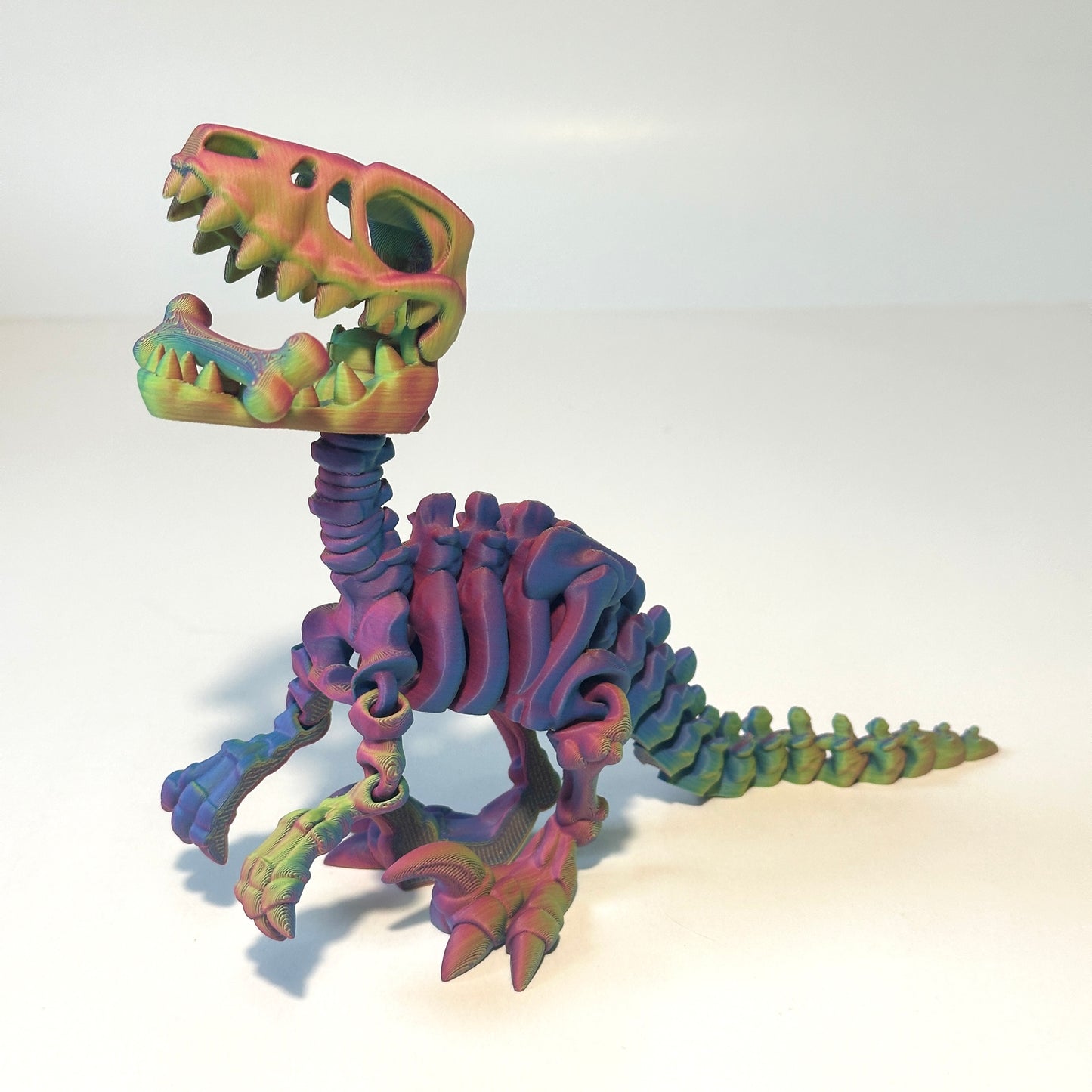 Flexi Skeleton Raptor - 3D Printed Articulating Figure