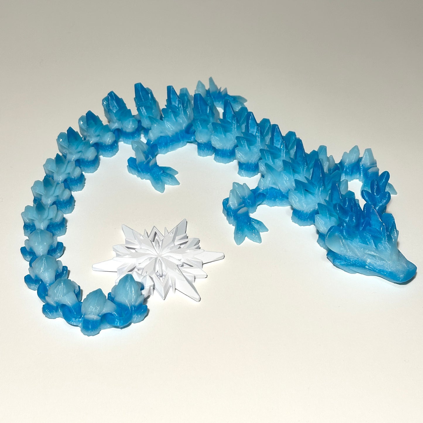 Large Winter Dragon - 3D Printed Articulating Figure