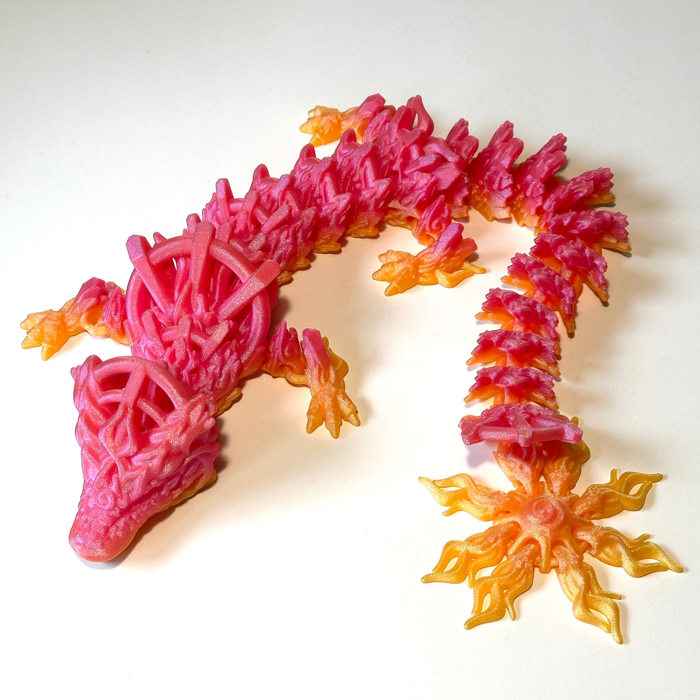 Large Solar Dragon - 3D Printed Articulating Figure