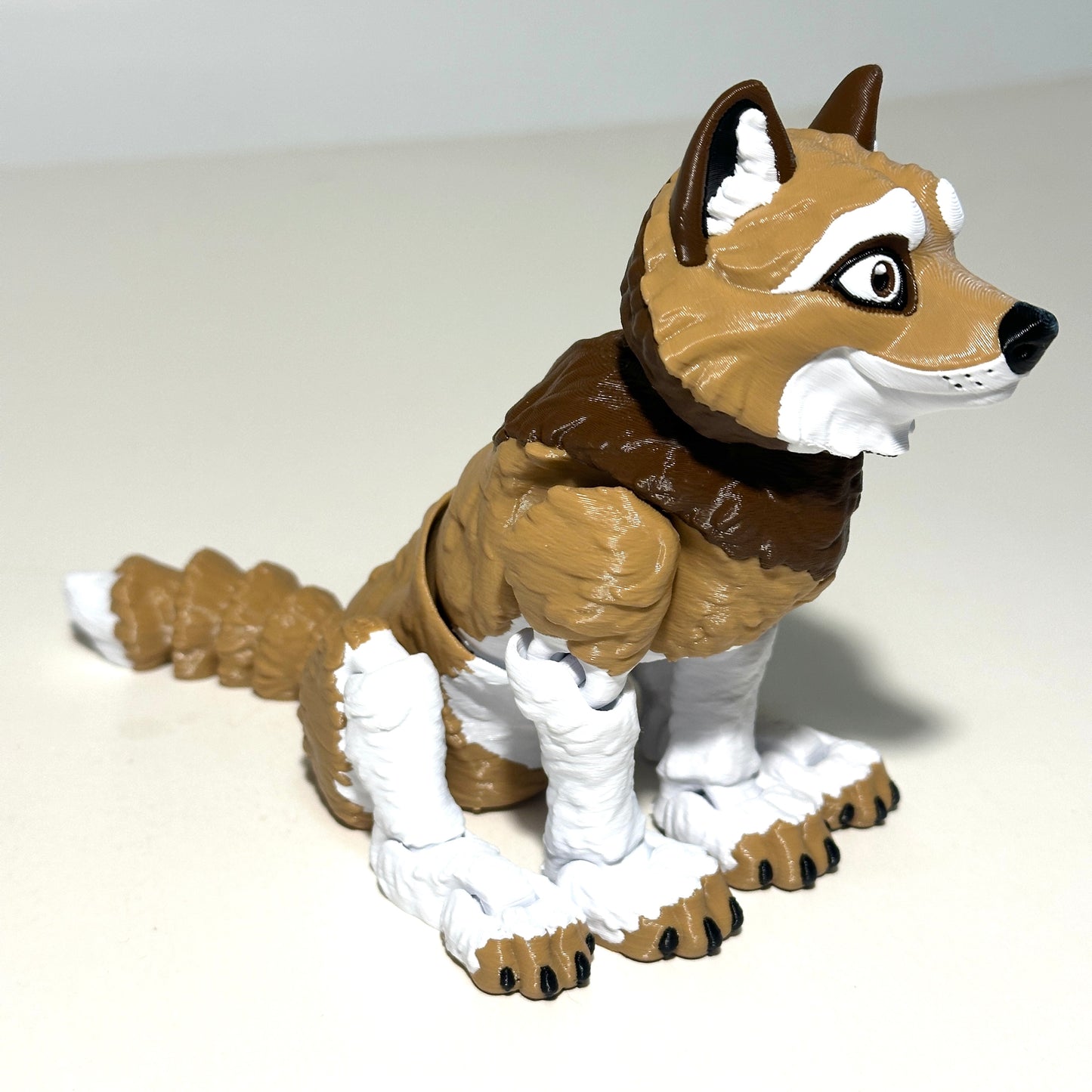 Flexi Wolf - 3D Printed Articulating Figure