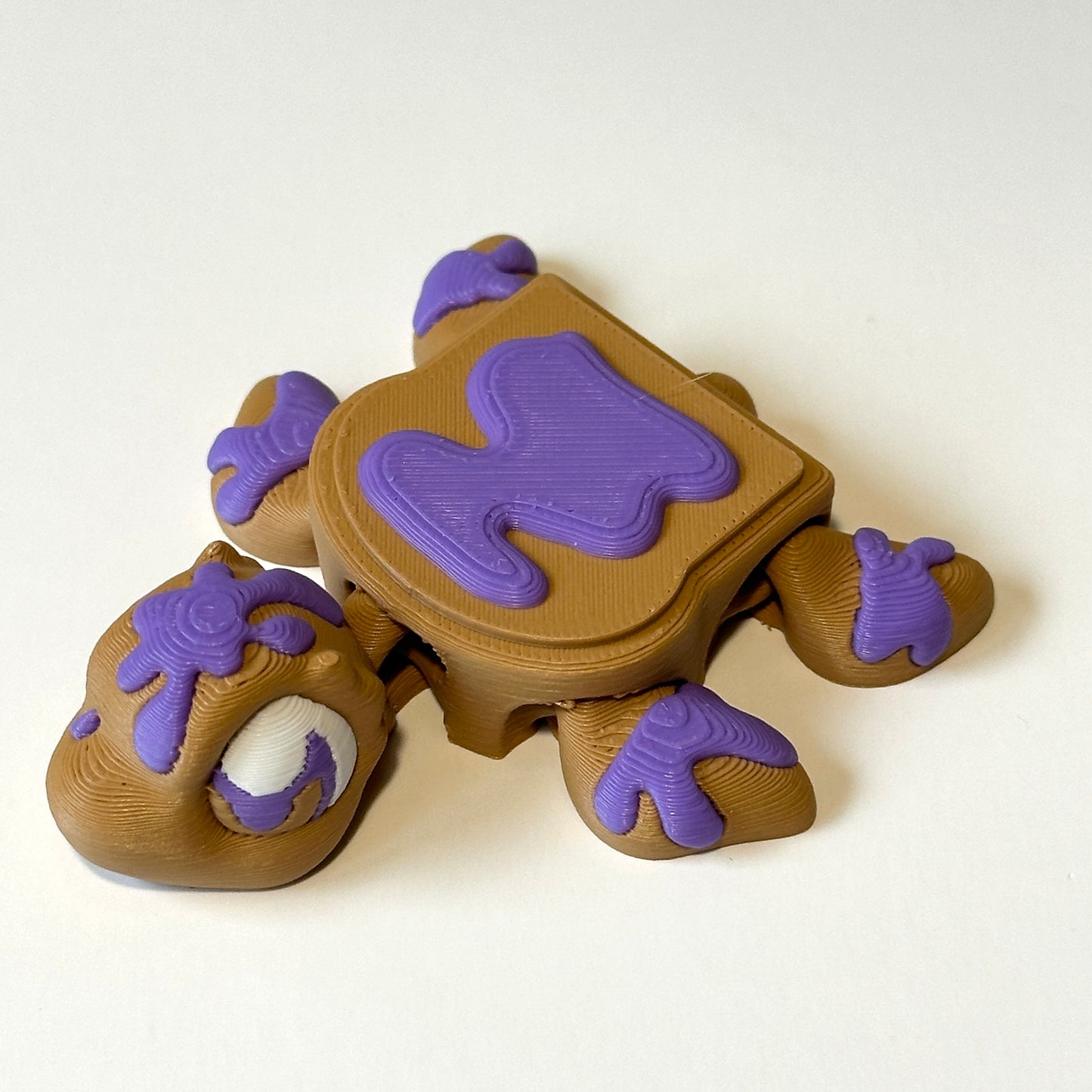 Jelly Toast Turtle - 3D Printed Articulating Figure