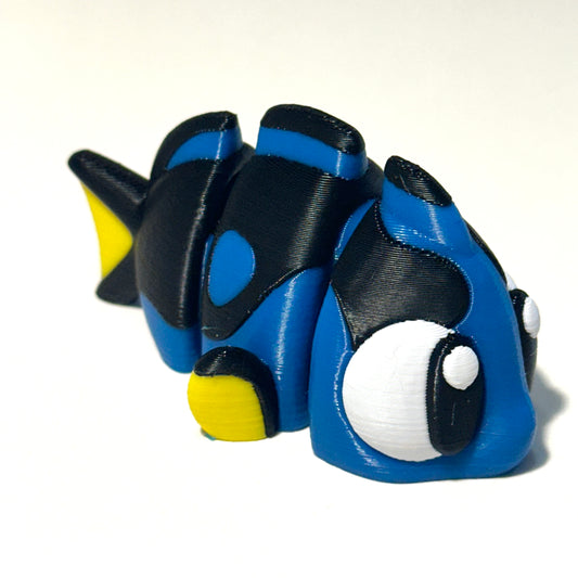 Flexi Blue Tang - 3D Printed Articulating Figure