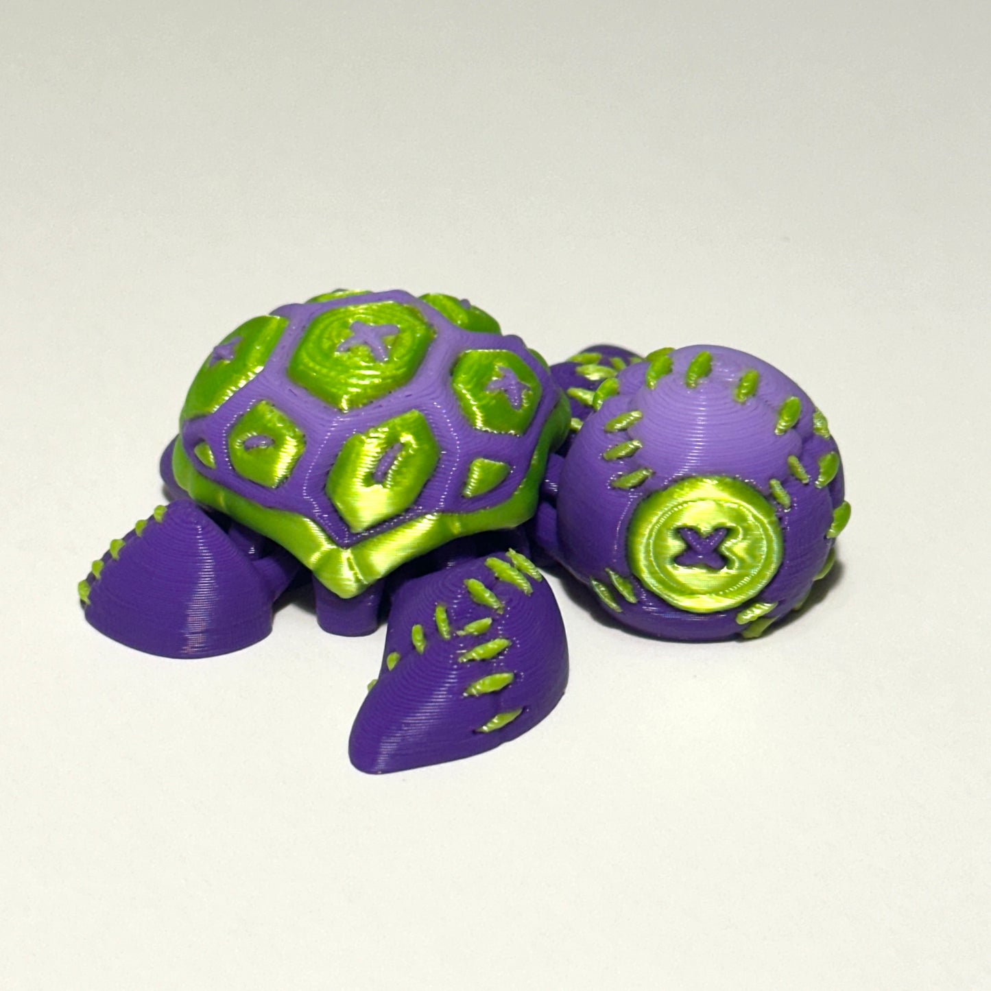 Stitch Turtle - 3D Printed Articulating Figure