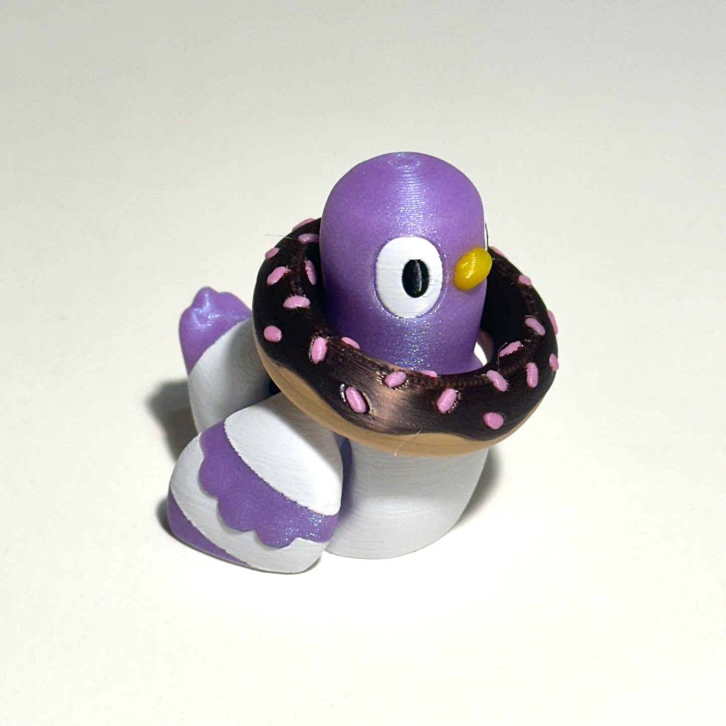 Flexi Pigeon and Donut - 3D Printed Articulating Figure