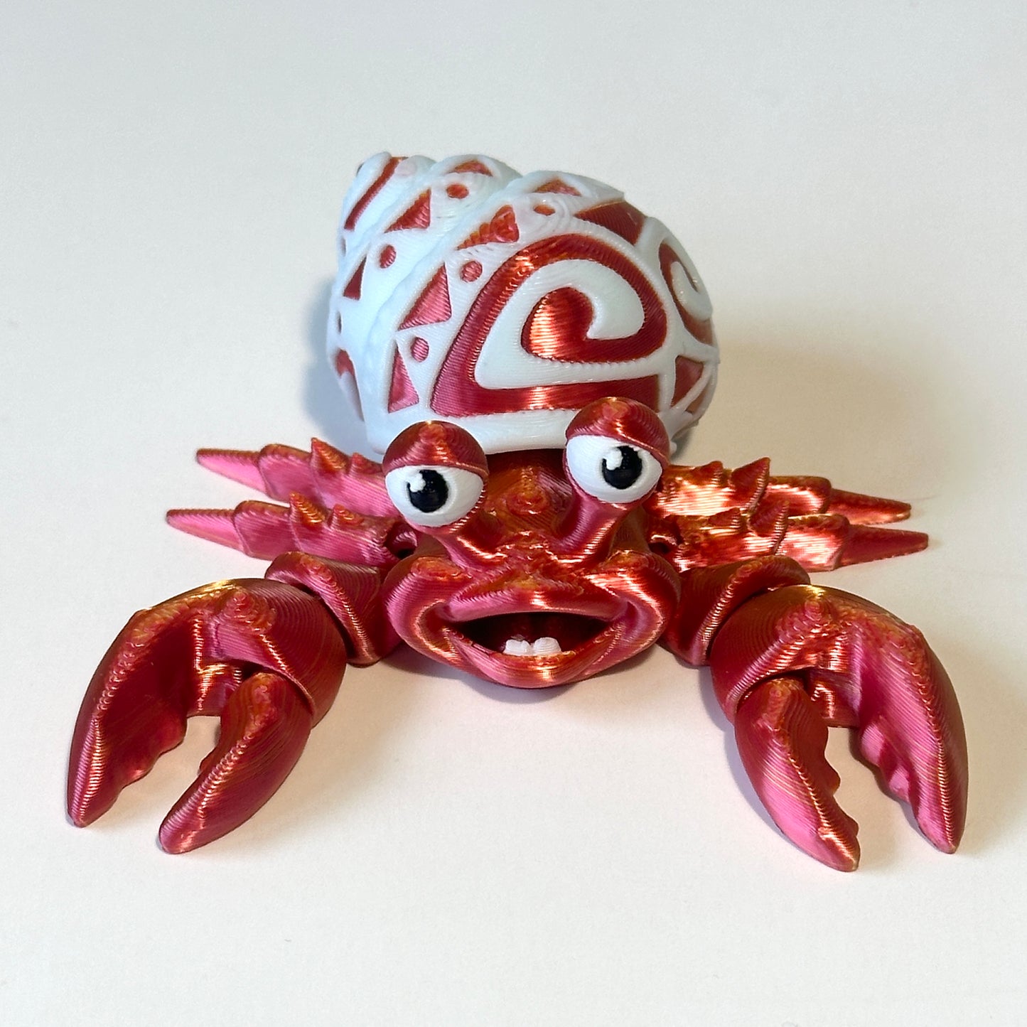 Tattooed Hermit Crab - 3D Printed Articulating Figure